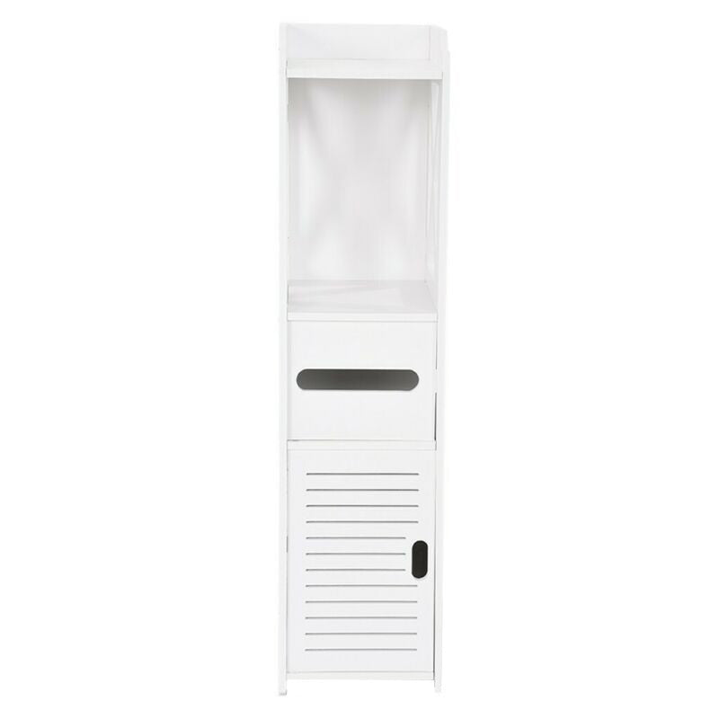 Keskeny fürdőszobai tárolószekrény kompakt helyekre