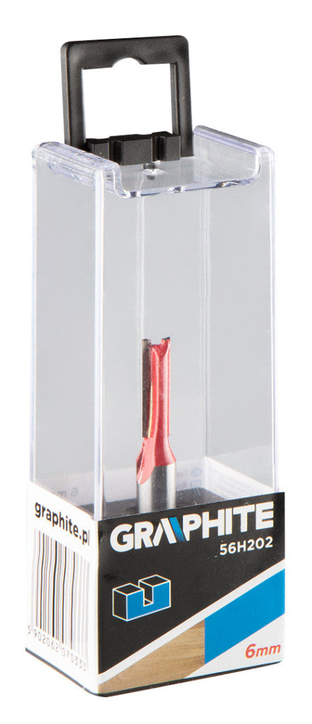 GRAPHITE Felsőmaró kés, nútmaró 6 x 19mm, 8mm 56H202