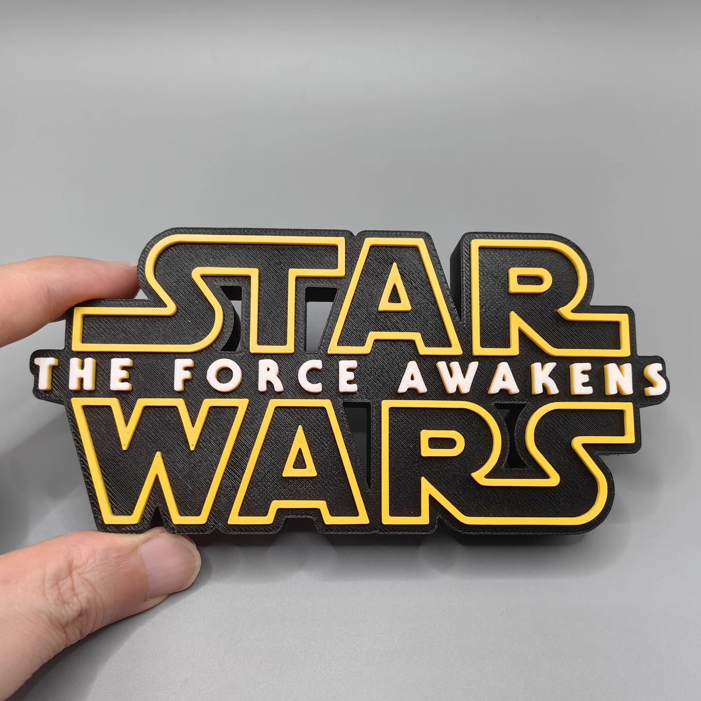 ÚJ Stock 3D nyomtatású Star Wars filmsorozat Star Wars logó sztereoszkopikus betűtípus álló tábla névtábla modell játékok gyűjtemény ajándék