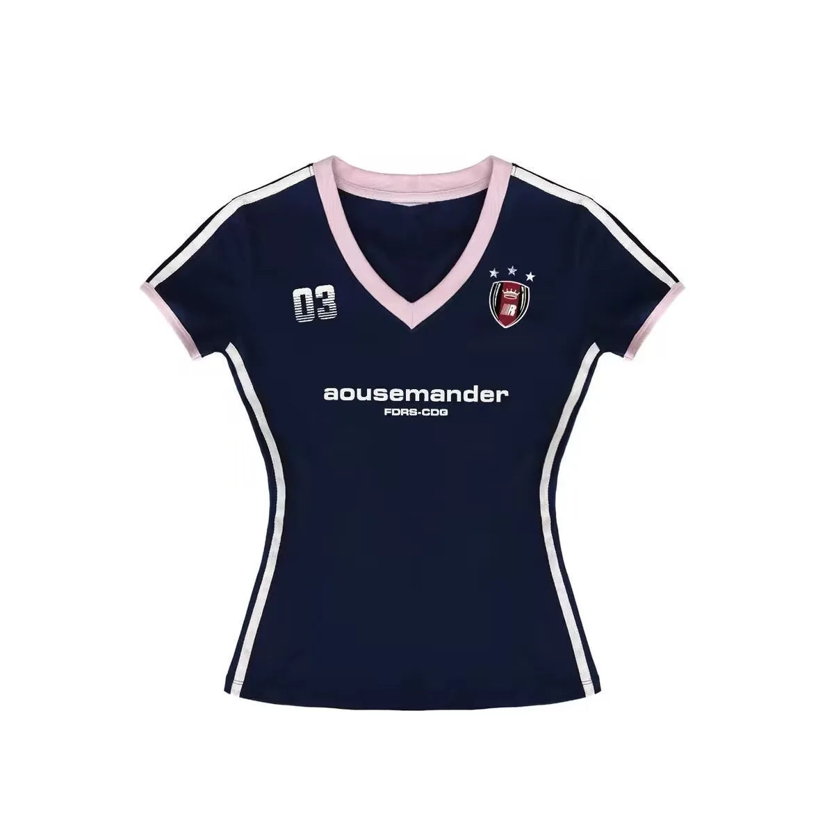 Retro y2k sport rövid ujjú póló Spice Girl karcsú V-nyakú vállpántos karcsúsított Top Street stílusú színes sport rövid ujjú póló