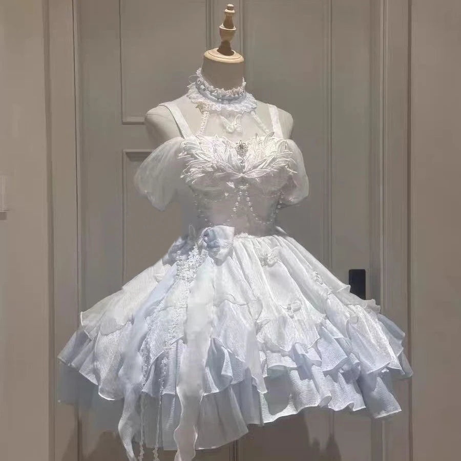 Japán Kawaii 3 darabos szett Lolita Y2k kardigán kabátok + mini szoknyák + fűző mellény amerikai vintage öltönyök őszi parti sikkes
