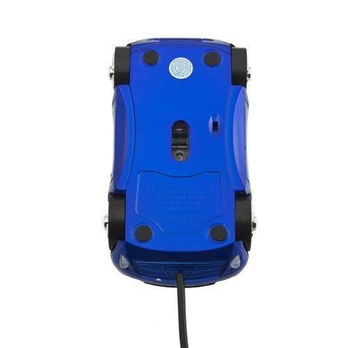 Autós lézeres 3D USB egér kék színben, autós dizájnnal