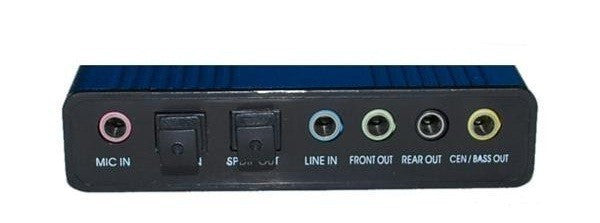 USB 5.1 Külső Hangkártya SPDIF Csatlakozással és Térhatású Hangzás Támogatással