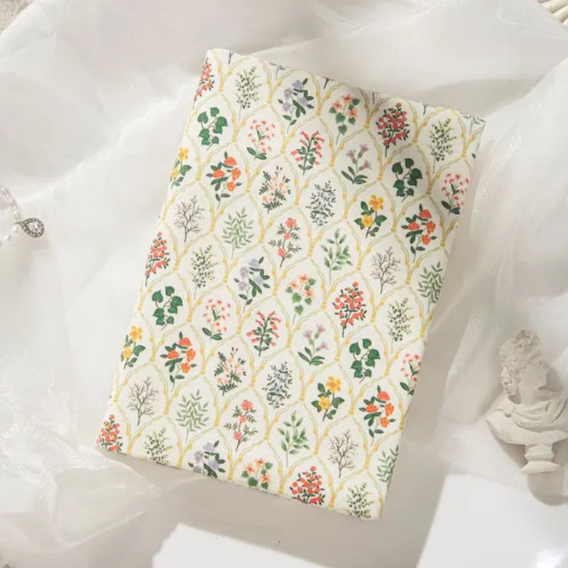 Nyuszis mintás textil könyvborító (A5 méretű könyvekhez)