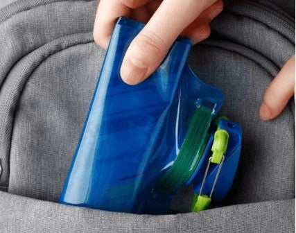 Összehajtható Kék Vizes Palack Utazáshoz, 700 ml Kapacitással