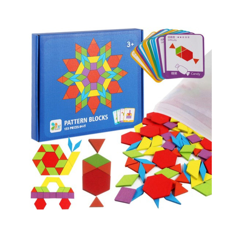 Oktatási puzzle - Geometriai figurák fejlesztő játék gyerekeknek