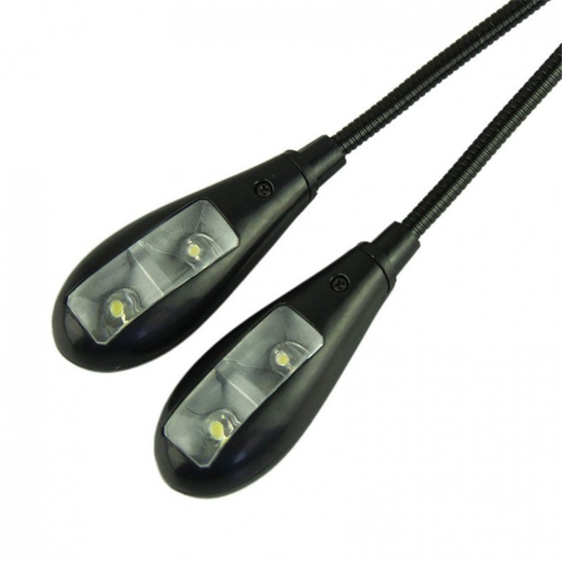 Csiptethető DUAL LED olvasólámpa könyvekhez és íróasztalhoz