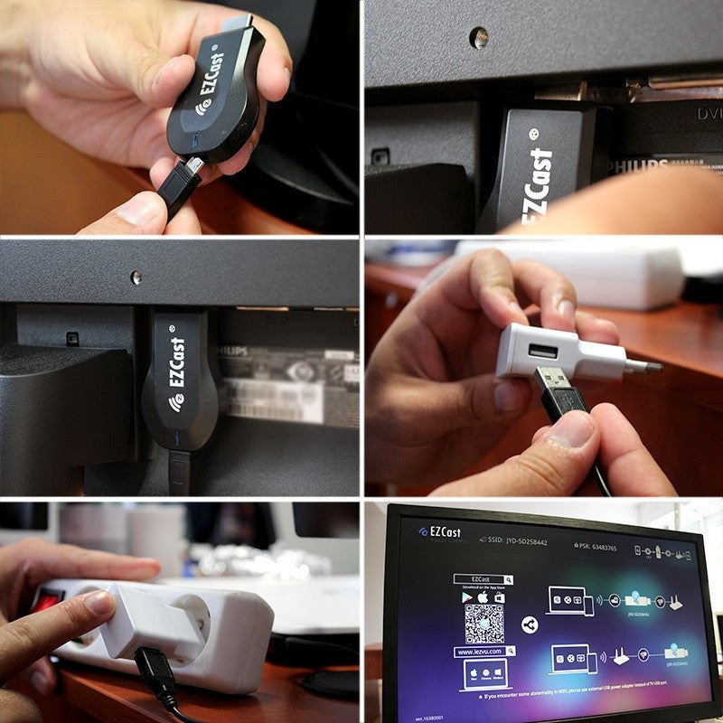 TV okosító adapter, TV okosító stick - HDMI csatlakozással, streaming támogatással