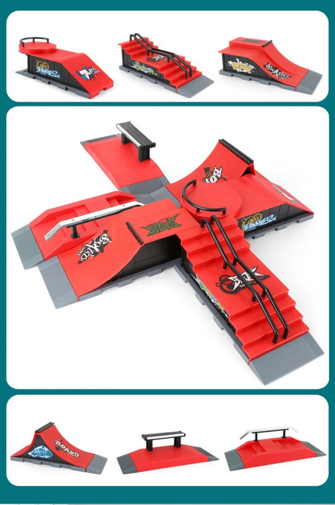 Ujj gördeszkapark rámpa - Mini Skatepark Ujjgördeszkához