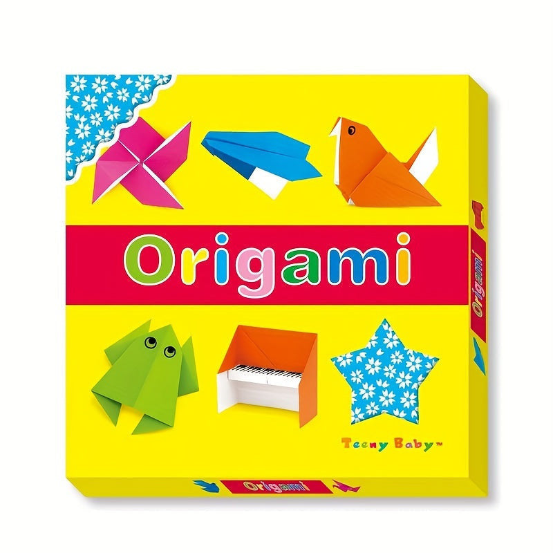 Színes Origami/Kirigami Kreatív Papírhajtogató Készlet Gyerekeknek Origami Művészethez