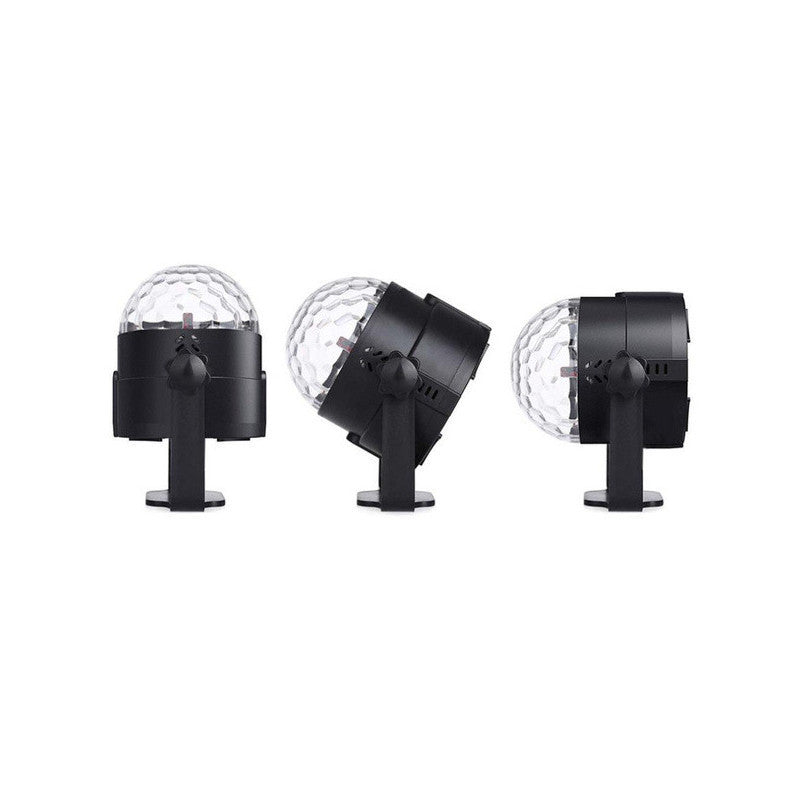 Diszkógömb LED fényeffekt RGB vetítő - Buli fényeffektek, diszkó lámpa, party dekorációs világítás