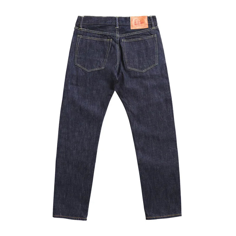 511XX-0009 RedTornado Raw Denim 16oz-os indigókék Selvage One mosott, szanforizált cipzáras nadrág