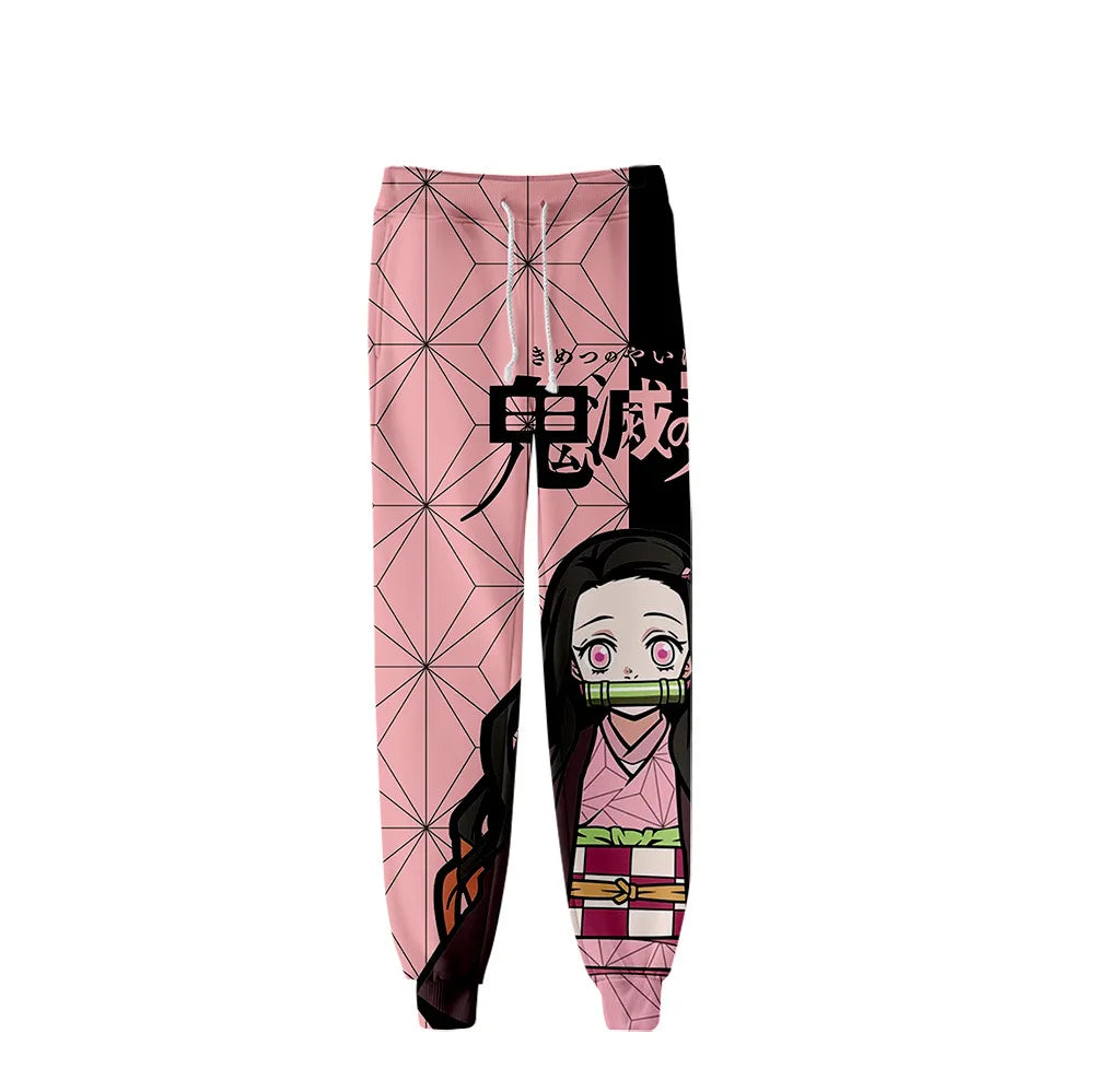 Kimetsu No Yaiba Tomioka Giyuu Fiú Lány Hosszú Nadrág Demon Slayer Melegítőnadrág Férfi Női Anime Rajzfilm Sportruházat