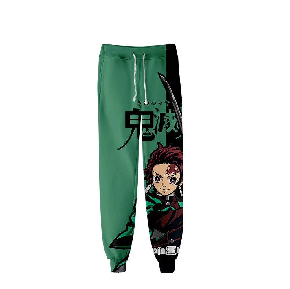 Kimetsu No Yaiba Tomioka Giyuu Fiú Lány Hosszú Nadrág Demon Slayer Melegítőnadrág Férfi Női Anime Rajzfilm Sportruházat