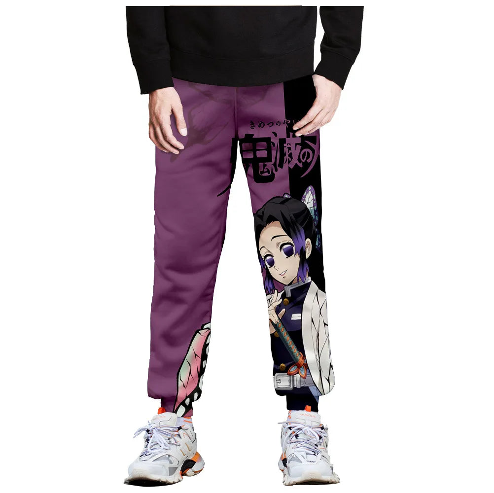 Kimetsu No Yaiba Tomioka Giyuu Fiú Lány Hosszú Nadrág Demon Slayer Melegítőnadrág Férfi Női Anime Rajzfilm Sportruházat