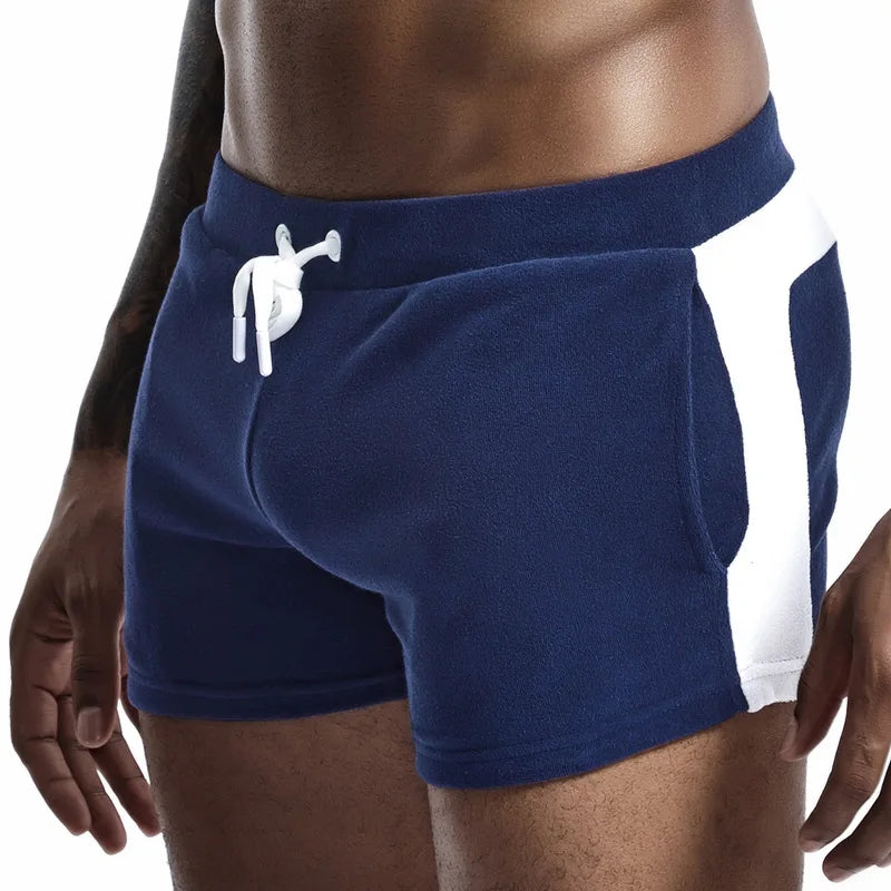 SEOBEAN Férfi Alacsony Derekú Pamut Otthoni Rövidnadrág Szuper Puha Hétköznapi Boxer Rövidnadrág Kényelmes Szexi Alsónemű Mindennapi Viseletre