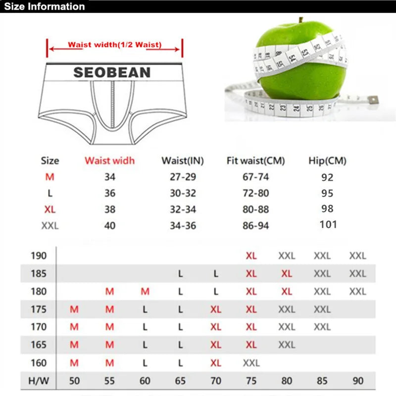 SEOBEAN Férfi Alacsony Derekú Pamut Otthoni Rövidnadrág Szuper Puha Hétköznapi Boxer Rövidnadrág Kényelmes Szexi Alsónemű Mindennapi Viseletre