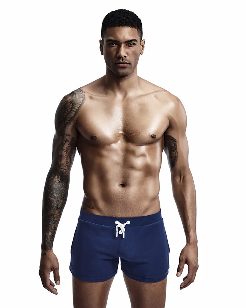 SEOBEAN Férfi Alacsony Derekú Pamut Otthoni Rövidnadrág Szuper Puha Hétköznapi Boxer Rövidnadrág Kényelmes Szexi Alsónemű Mindennapi Viseletre