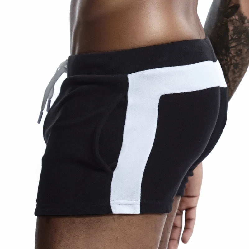 SEOBEAN Férfi Alacsony Derekú Pamut Otthoni Rövidnadrág Szuper Puha Hétköznapi Boxer Rövidnadrág Kényelmes Szexi Alsónemű Mindennapi Viseletre
