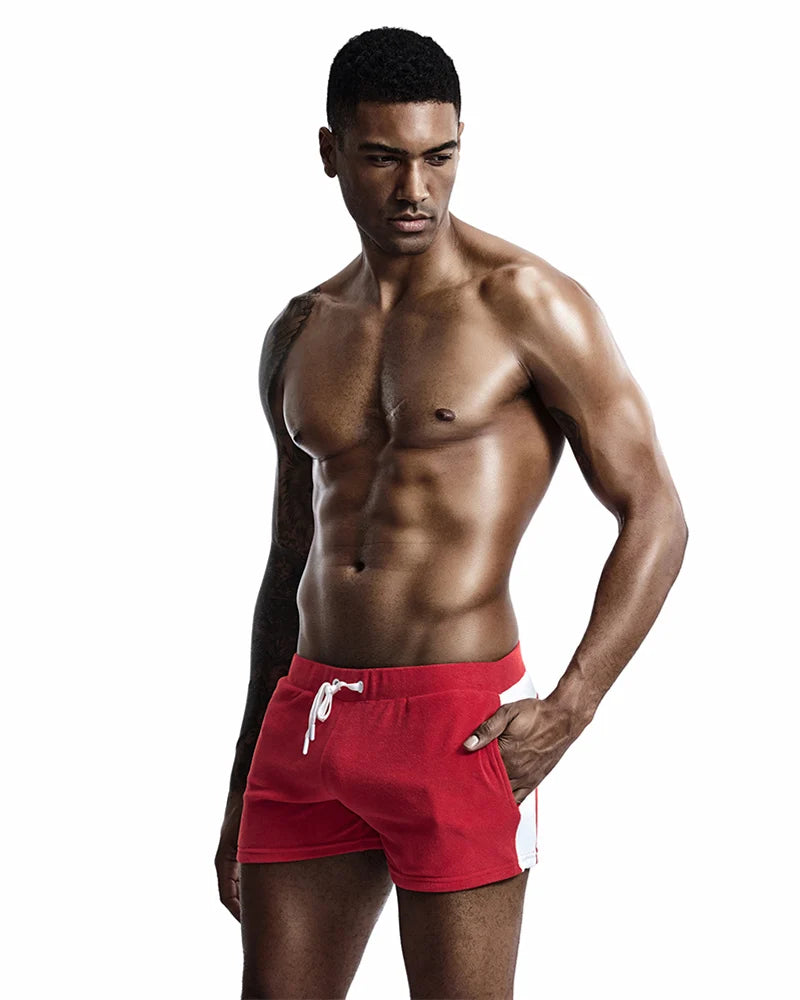 SEOBEAN Férfi Alacsony Derekú Pamut Otthoni Rövidnadrág Szuper Puha Hétköznapi Boxer Rövidnadrág Kényelmes Szexi Alsónemű Mindennapi Viseletre