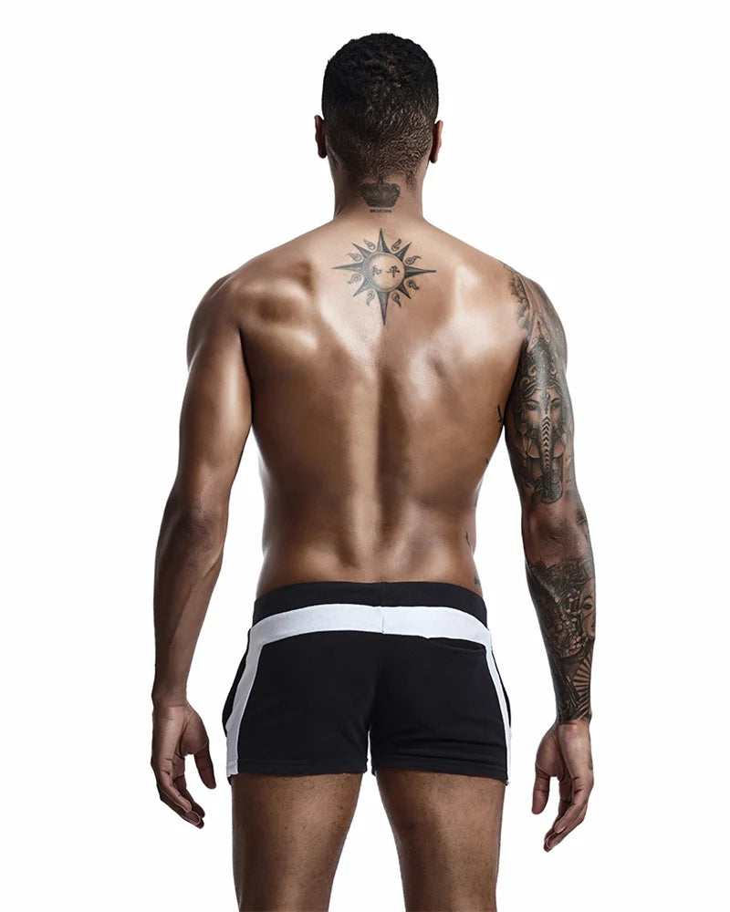 SEOBEAN Férfi Alacsony Derekú Pamut Otthoni Rövidnadrág Szuper Puha Hétköznapi Boxer Rövidnadrág Kényelmes Szexi Alsónemű Mindennapi Viseletre