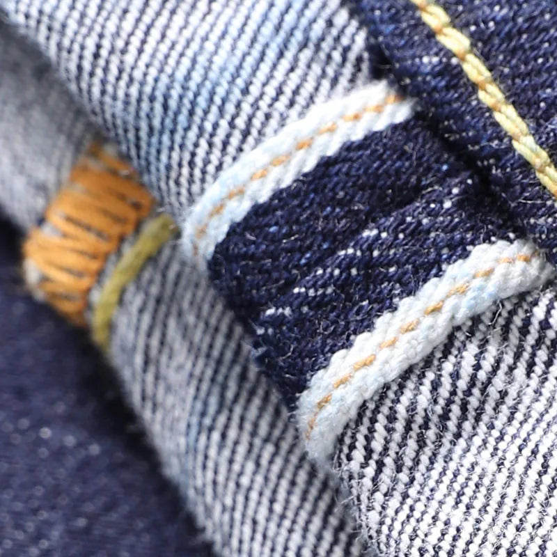 511XX-0009 RedTornado Raw Denim 16oz-os indigókék Selvage One mosott, szanforizált cipzáras nadrág