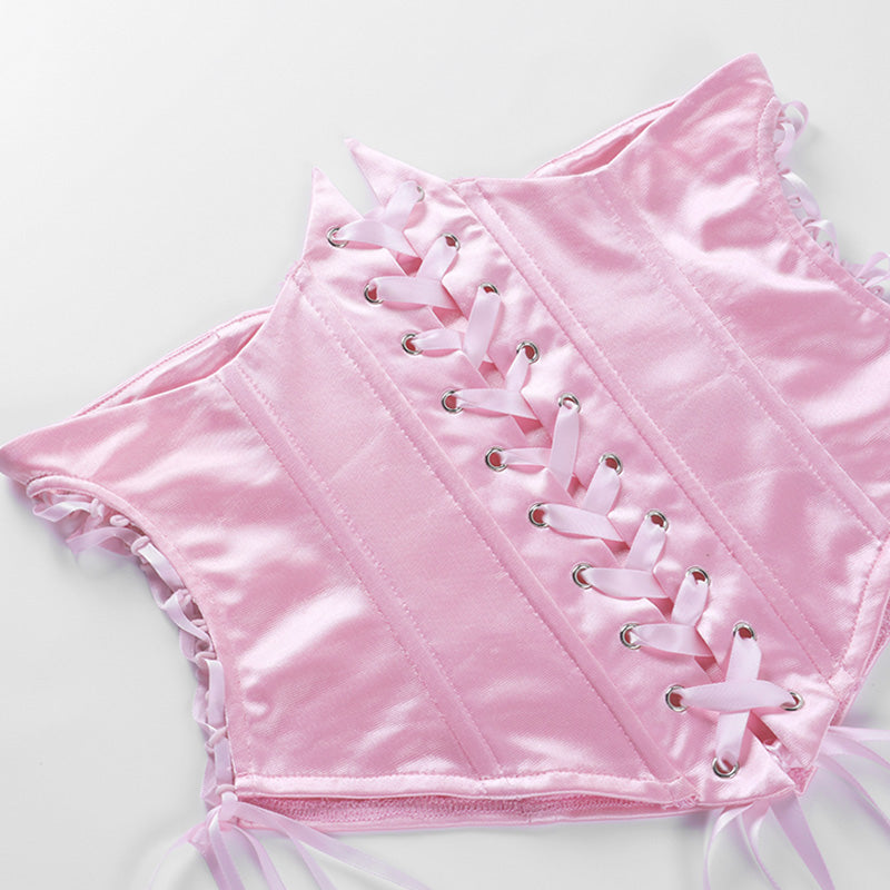 Tündérrózsaszín sifon mini ruha, sikkes női fűző, vintage hosszú puffos ujjú nyári ruha, peremnyakú koszorúslány testhezálló strandruha