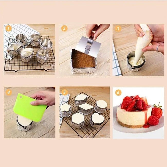 Rozsdamentes acél sütemény (Mousse) forma
