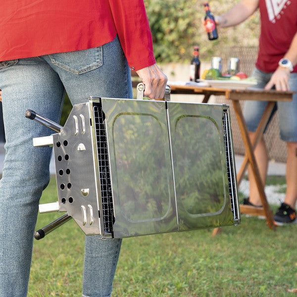 Faszenes grillsütő, összecsukható-Innovagoods
