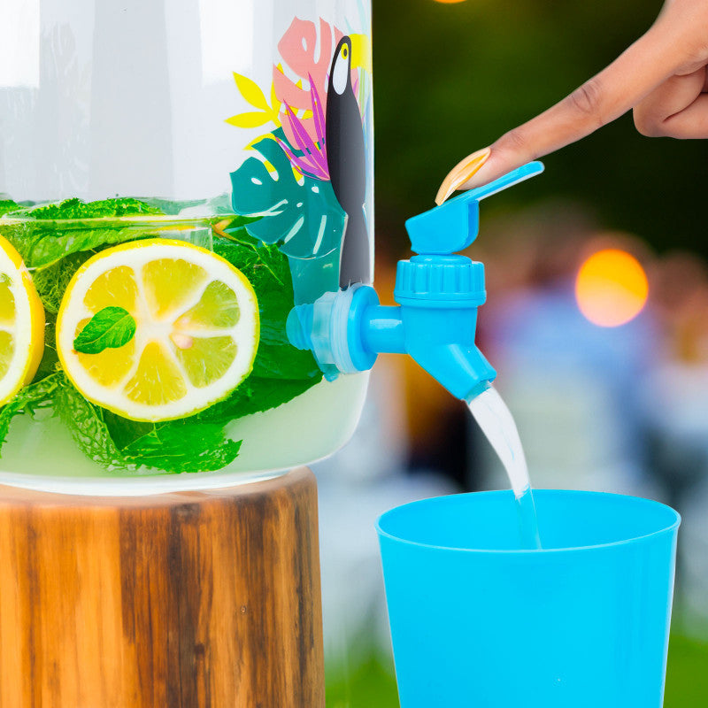Family Italadagoló csappal, műanyag pohárszettel - 3,8 l