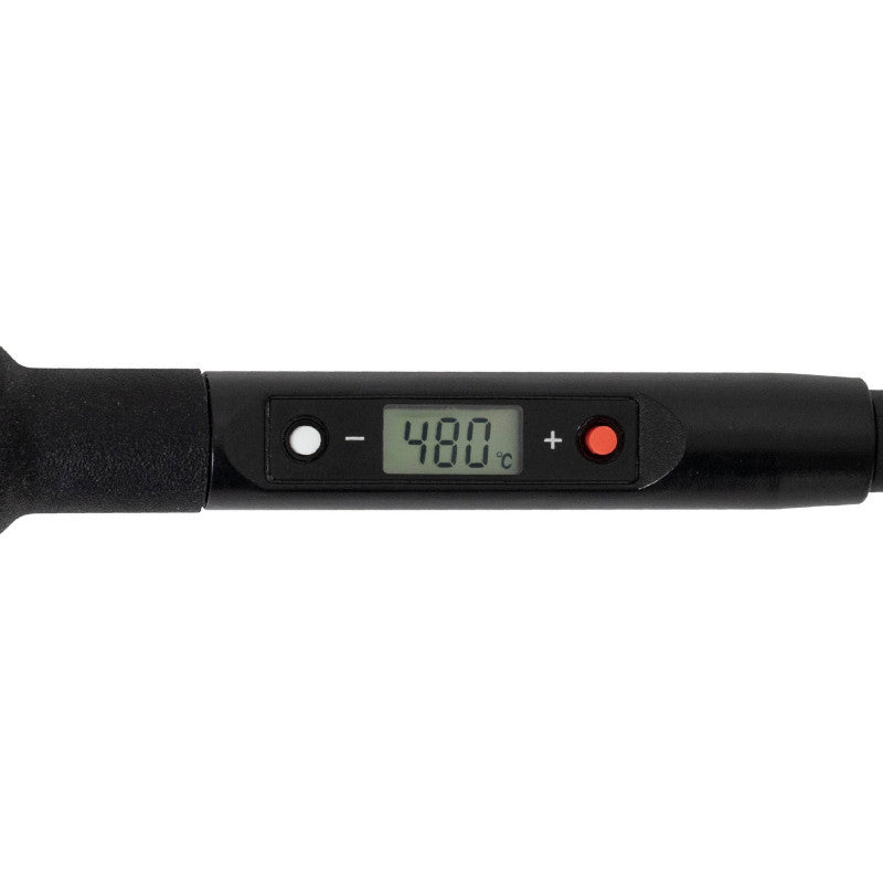 Home FPL 80W hőfokszabályozós, digitális forrasztópáka, LCD digitális kijelző, szabályozható hőmérséklet (180-480 °C), 230 V~ /