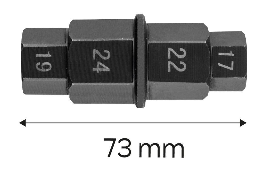 NEO TOOLS Motorkerékpár elsőtengely kulcs 4 az 1-ben 10-502