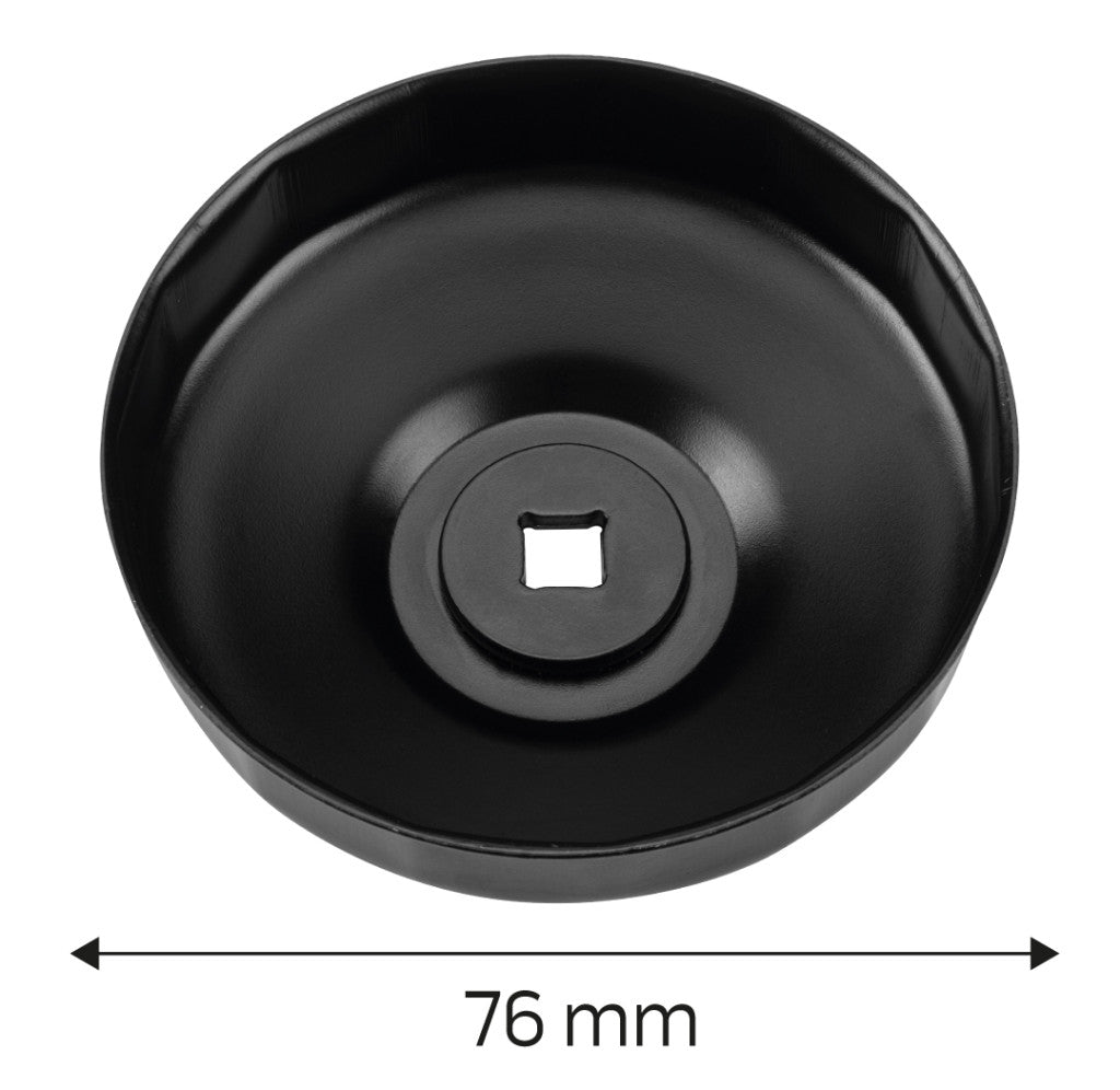 NEO TOOLS Olajszűrő kulcs 76mm, 12 pontos, 3/8" kulcsnyílással 11-360