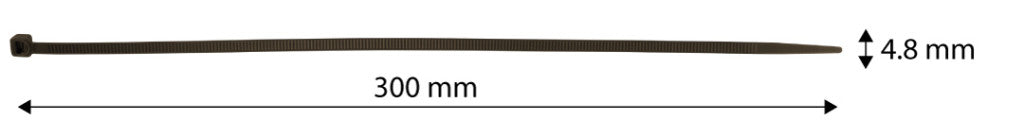 NEO TOOLS Kerti kötegelő, gyorskötöző 4,8x300mm, 50db, barna 15-972