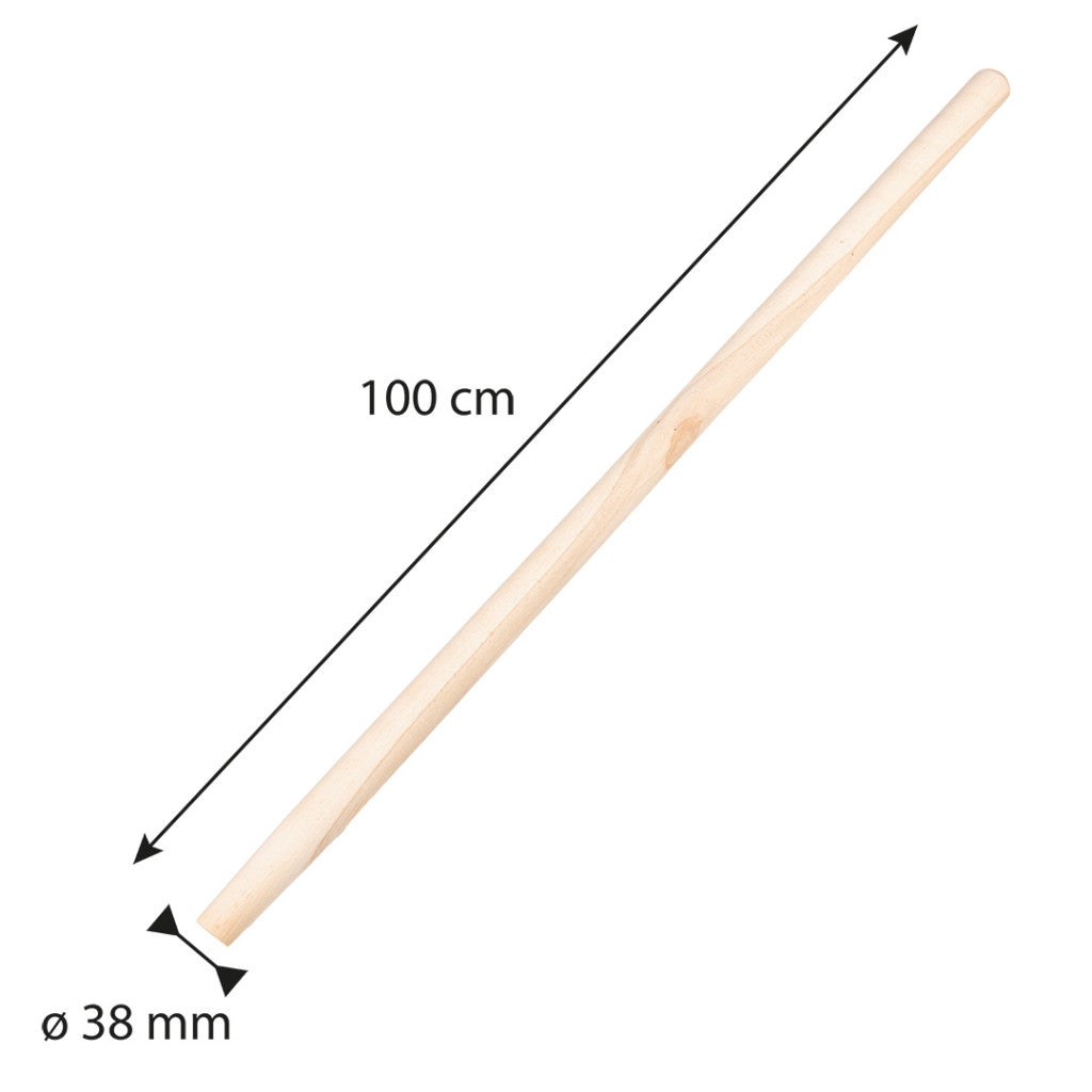 VERTO Lapátnyél, bükkfa, egyenes, 38mm/100cm 15G062