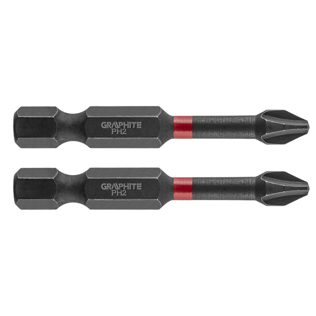 GRAPHITE Torziós ütvecsavarozó bit PH2x50mm, 2db 56H519