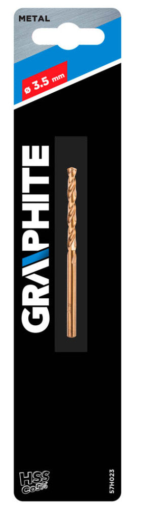 GRAPHITE Csigafúró HSS-COBALT 5% 3.5mm 57H023