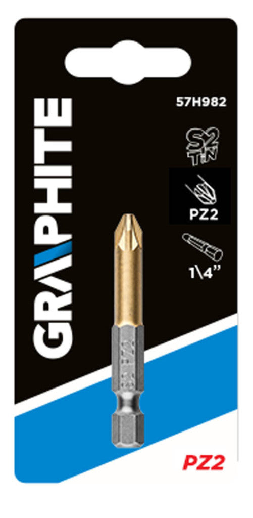 GRAPHITE Csavarhúzó bit PZ2, 50mm, 1/4" 57H982