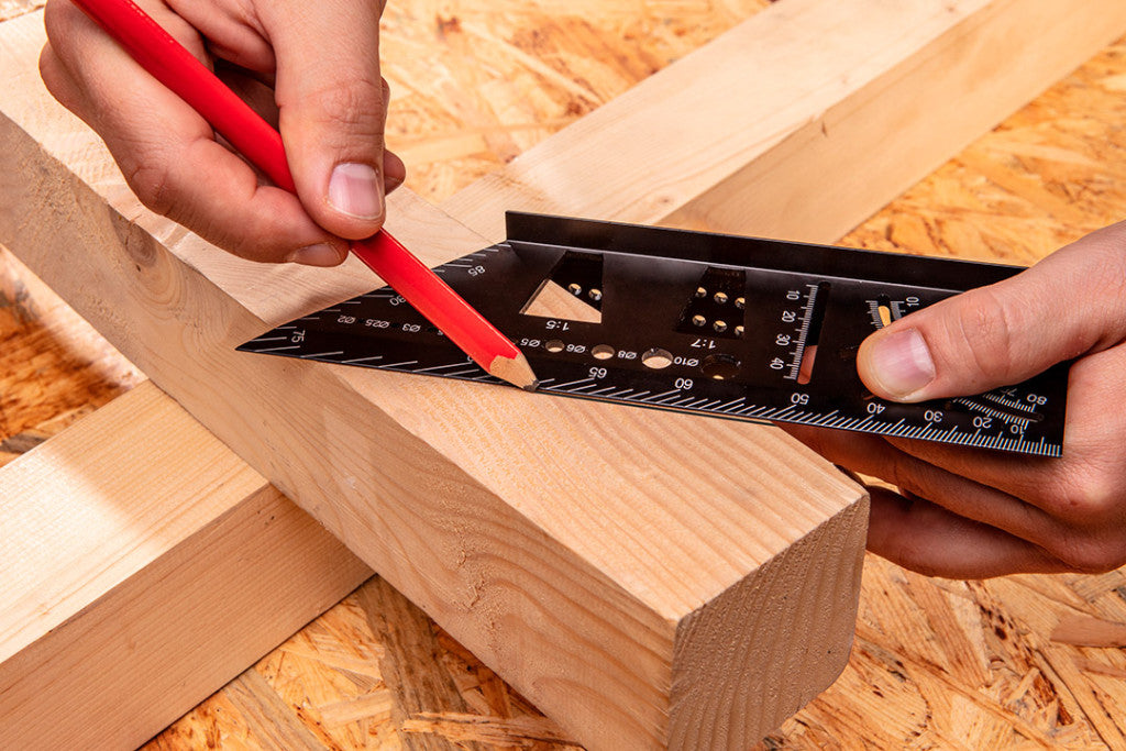 NEO TOOLS Jelölő sablon 3D, derékszög, vonalzó, szögmérő, alumíniumötvözet 72-115
