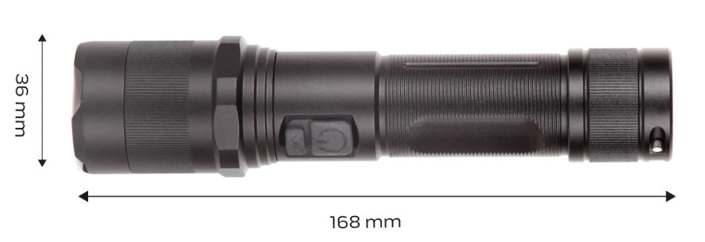 NEO TOOLS Zseblámpa tölthető, USB, 1000lum, OSRAM P9 LED, 10W 99-035