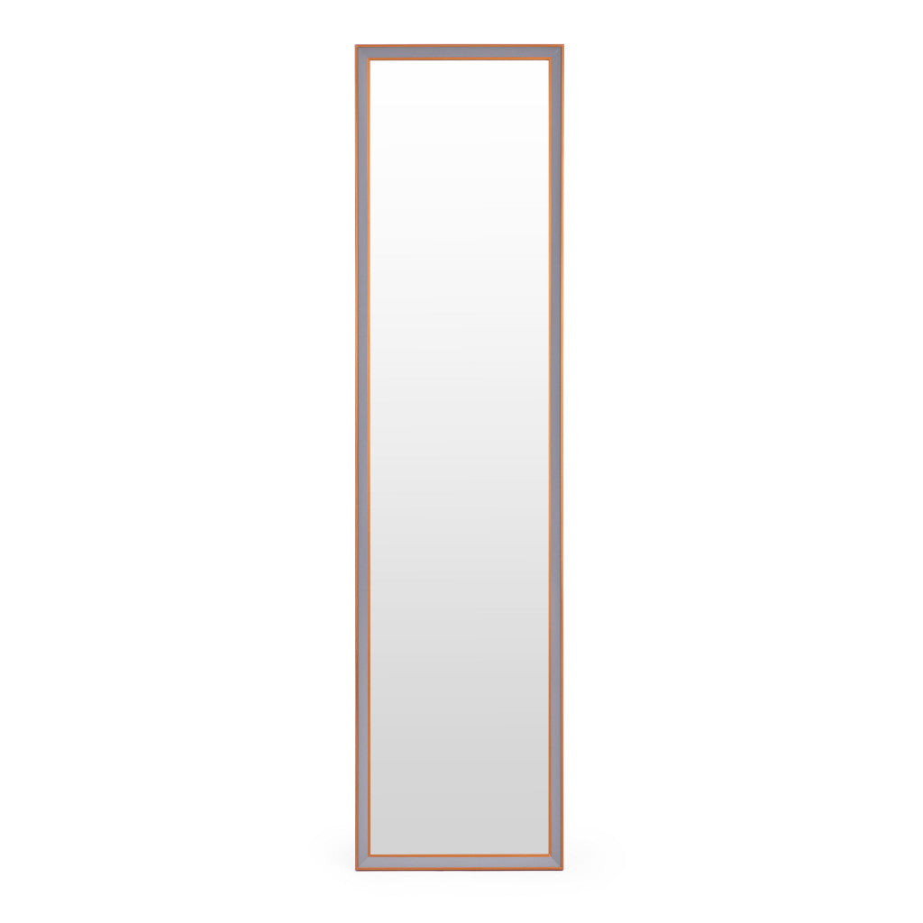 Nagy állótükör, 148 cm, alumínium keret, összecsukható, ModernHome