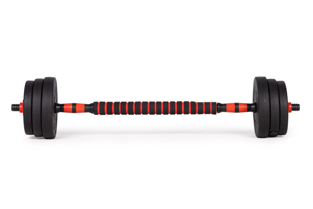 Állítható kézisúlyzók 2x20 kg súlyzókészlet 40 kg rúddal