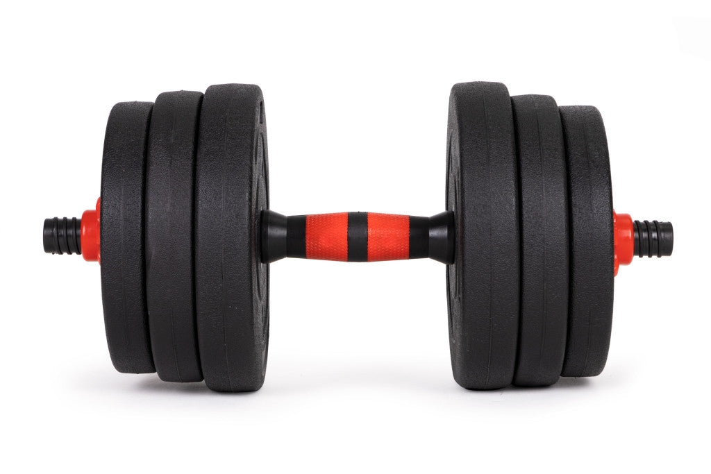 Állítható kézisúlyzók 2x20 kg súlyzókészlet 40 kg rúddal