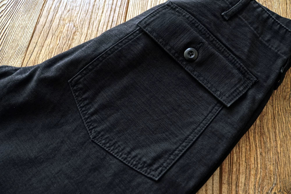 SauceZhan OG107 Utility  Katonai  Klasszikus Cargo Olive Férfi  Nadrág Szatén Pamut Egyenes Fazonú