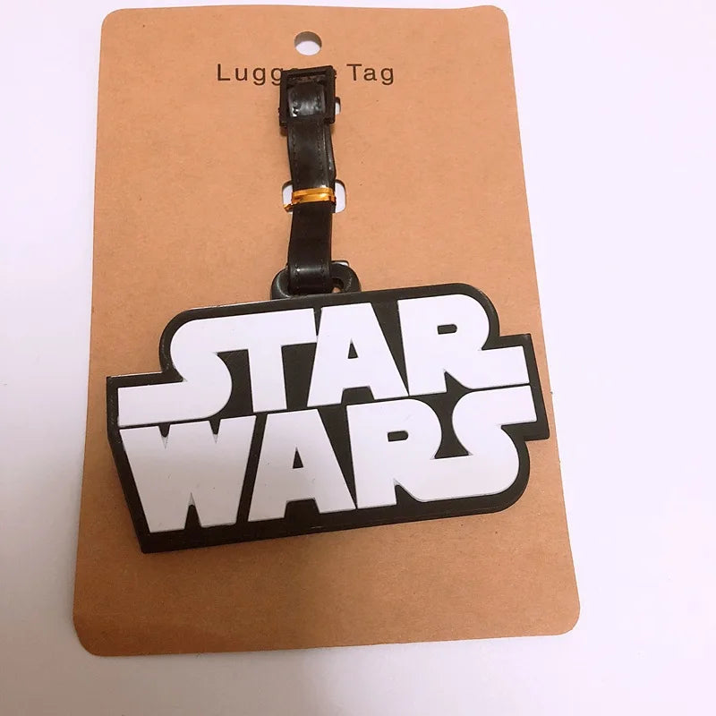 Star Wars utazó poggyászcímke rajzfilmfigura aranyos bőrönd azonosító címke beszállópoggyász címke divatos medál dísz ajándék