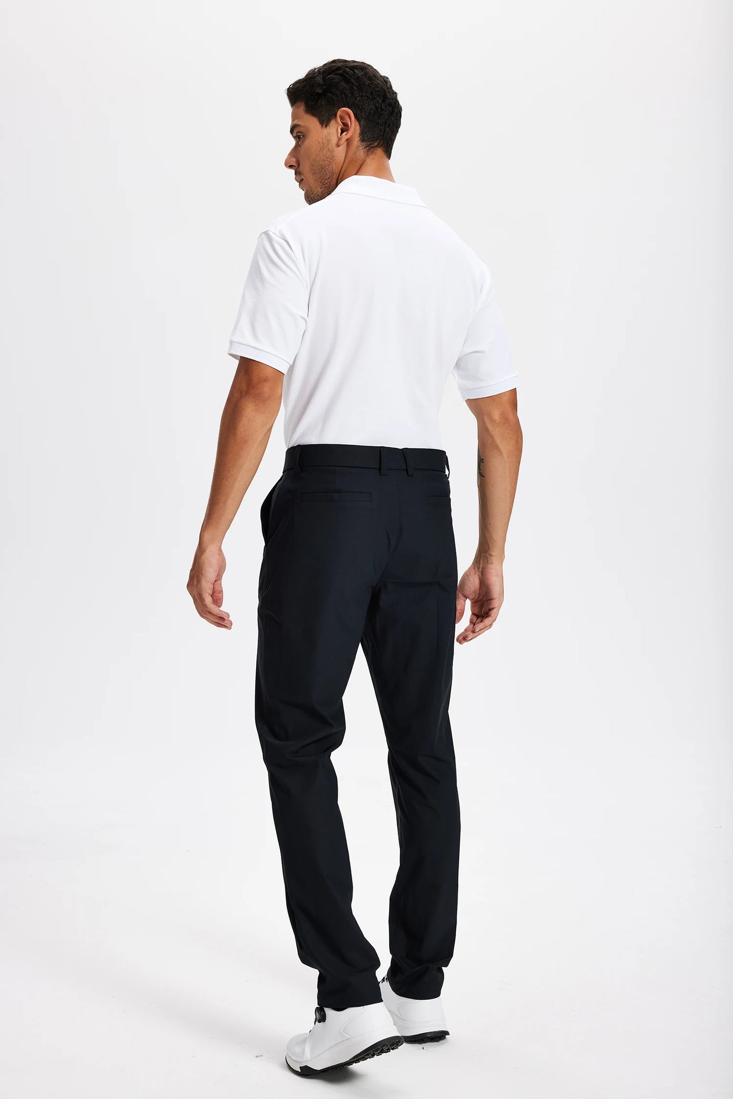 Férfi golfnadrág 30"/32"/34" Stretch munkaruha nadrág Slim, egyenes szabású, könnyű, minőségi üzleti nadrág, lezser öltönynadrág