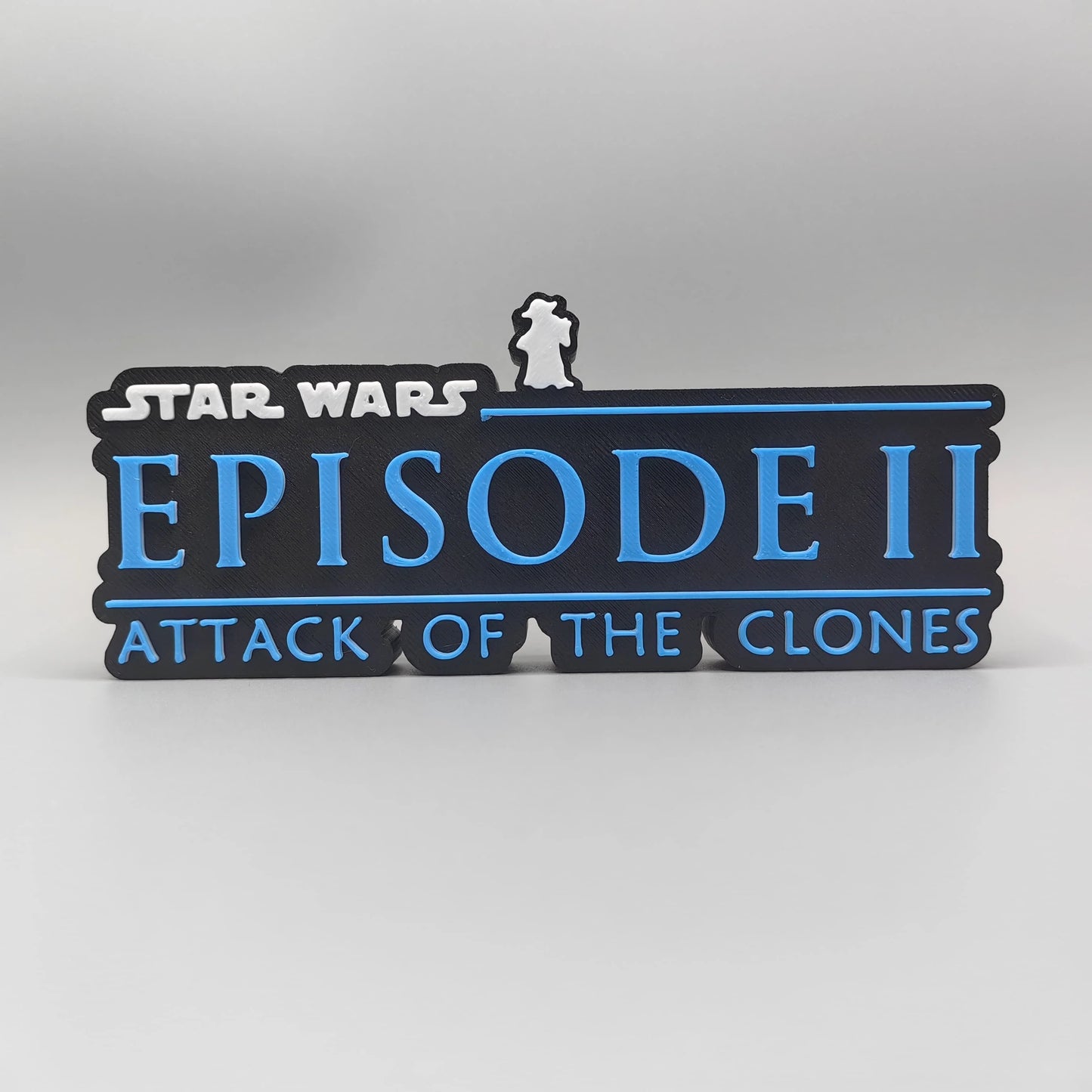 ÚJ Stock 3D nyomtatású Star Wars filmsorozat Star Wars logó sztereoszkopikus betűtípus álló tábla névtábla modell játékok gyűjtemény ajándék