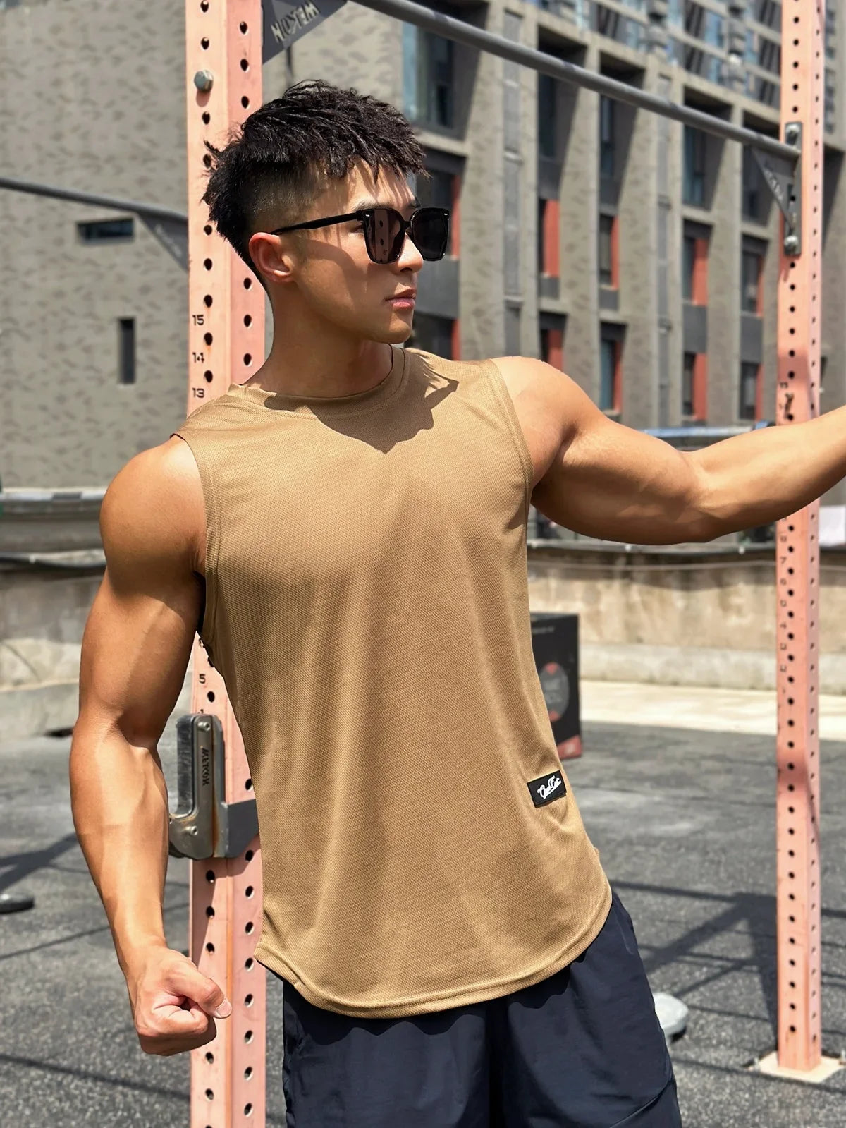 2025 Nyári Új Trend Férfi Tank Top Hálós  Sport Fitness  Ujjatlan Gyorsan Száraz