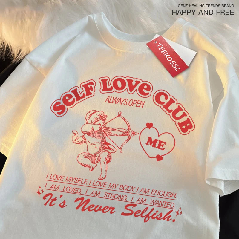 Self Love Club Fun Cupid Férfi Női Pólók