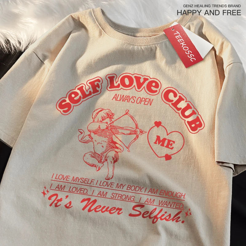 Self Love Club Fun Cupid Férfi Női Pólók